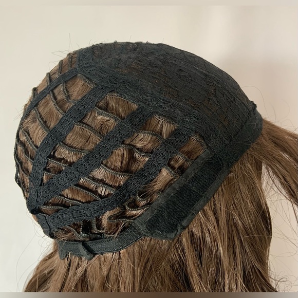 Dark Brown 12” Synthetic Wig with Bangs / “Put On & Go” 🤎 - Picture 5 of 9